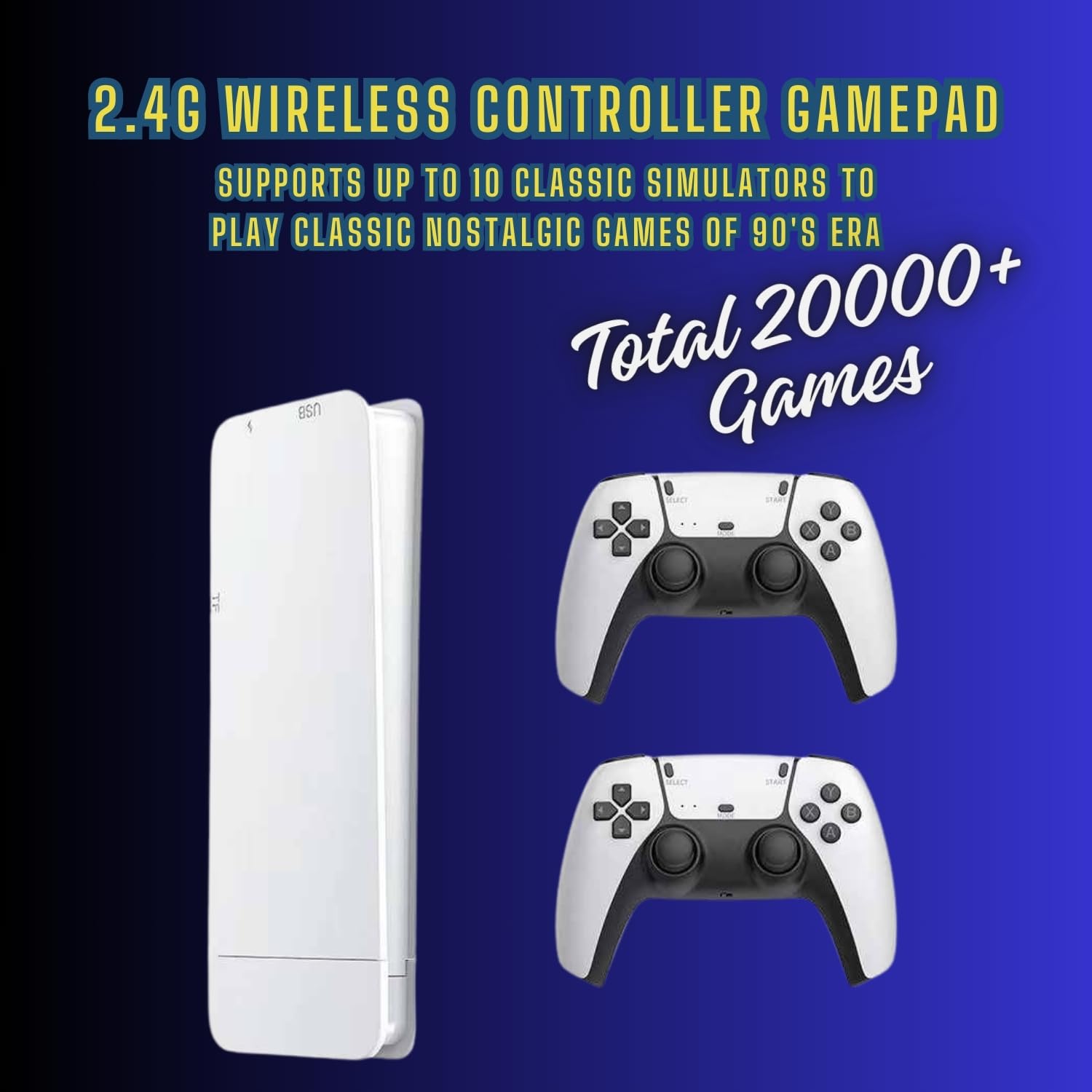 Console de jeux rétro avec 20 000 jeux